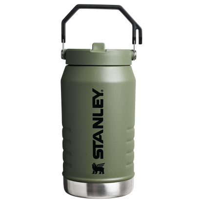 Stanley 64 OZ IceFlow Flip Straw Water Jug In Dried Pine Green