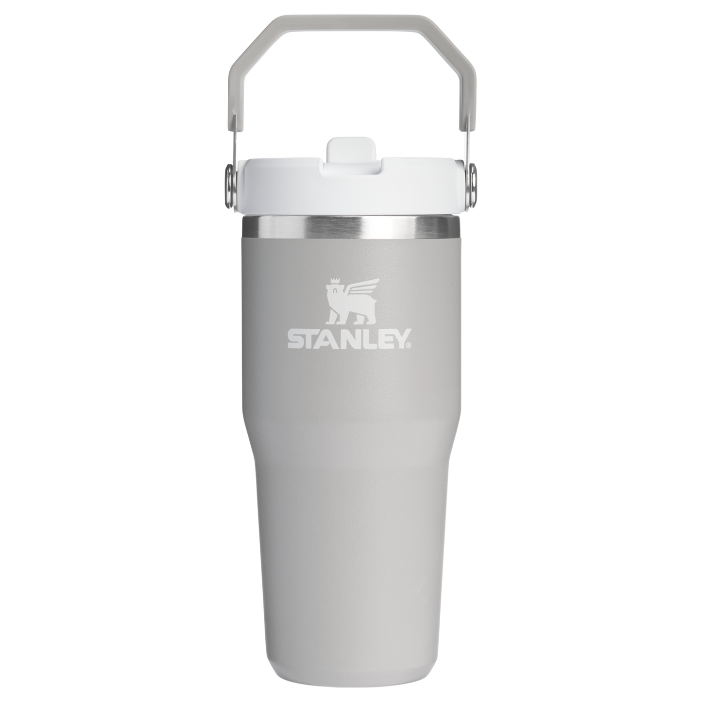 Stanley 14 OZ Ice Flow Flip Straw Insulated Tumbler In Ash Grey