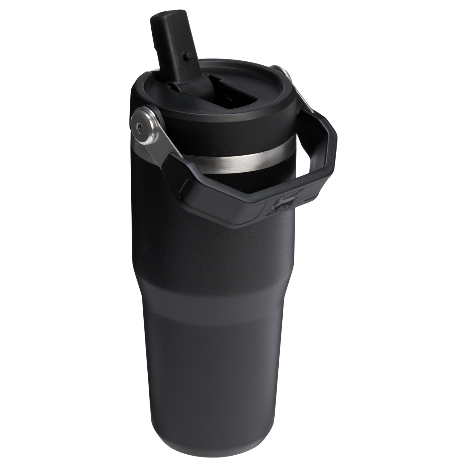 Stanley 14 OZ Ice Flow Flip Straw Insulated Tumbler In Black