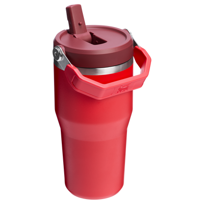 Stanley 20 OZ IceFlow Flip Straw Insulated Tumbler In Chili Red