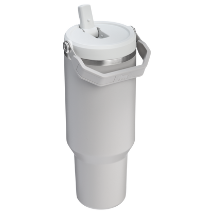 Stanley 40 OZ IceFlow Flip Straw Water Bottle In Ash Grey