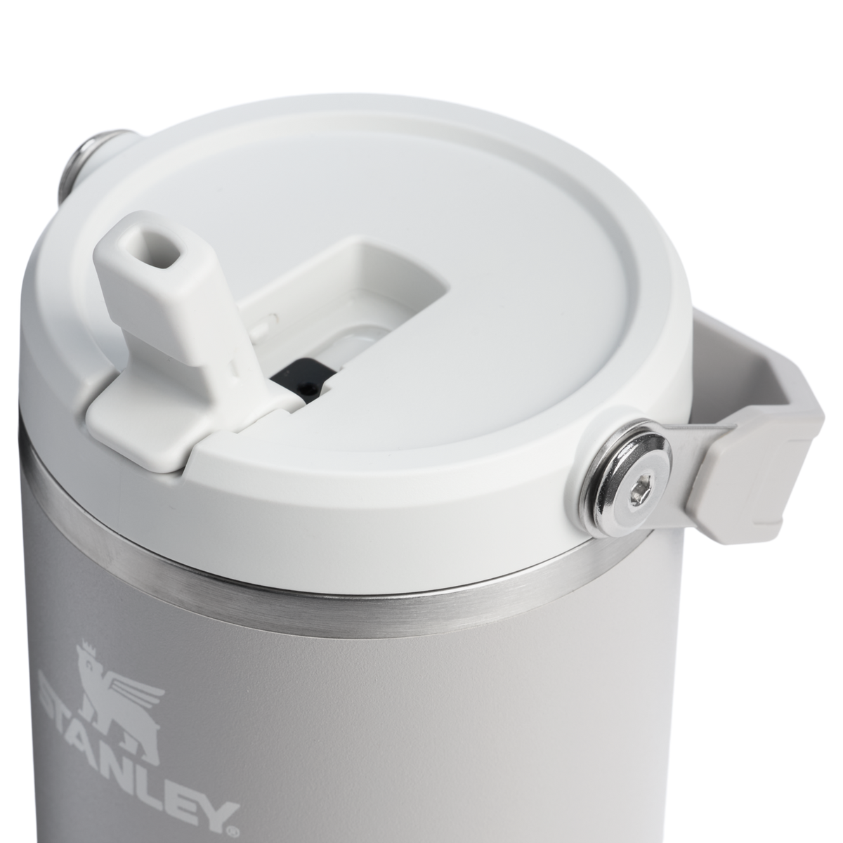 Stanley 40 OZ Ice Flow Flip Straw Insulated Tumbler In Ash Grey