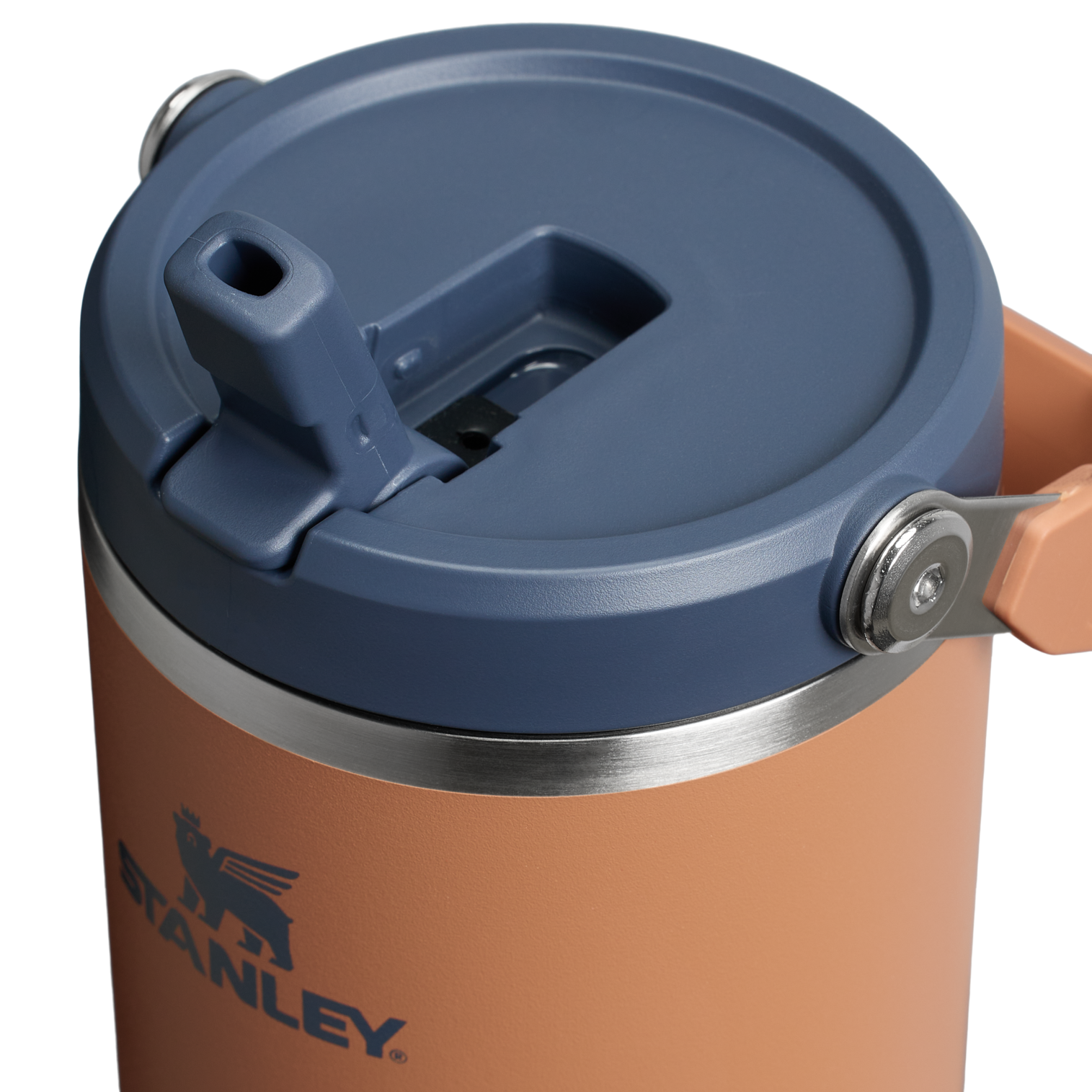 Stanley 40 OZ Ice Flow Flip Straw Insulated Tumbler In Toast Tan