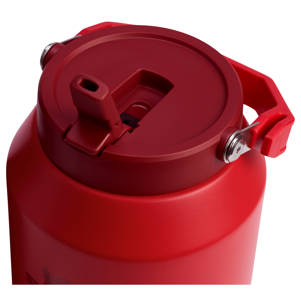 Stanley 96 OZ Stainless Steel IceFlow Slip Straw Water Jug In Chili Red