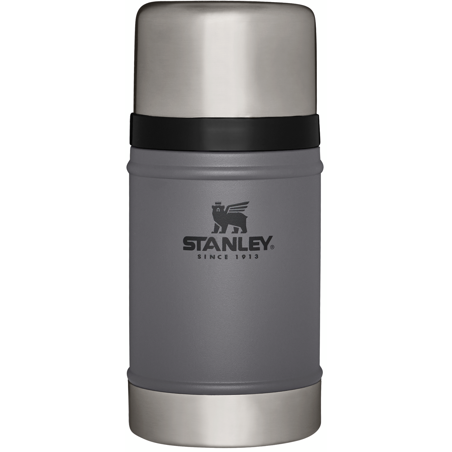 The Stanley Legendary Classic Insulated Food Jar 24 OZ In Charcoal Grey