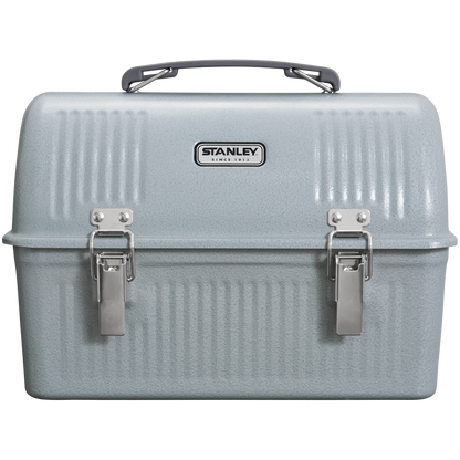 Stanley Legendary Classic Metal Lunch Box 10 QT In Hammertone Silver
