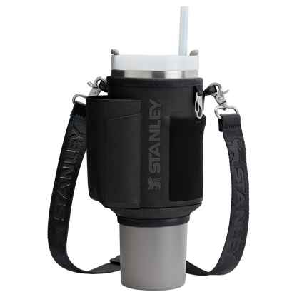 Stanley Carry-All 40 oz Quencher with Detachable Crossbody Straps in Black