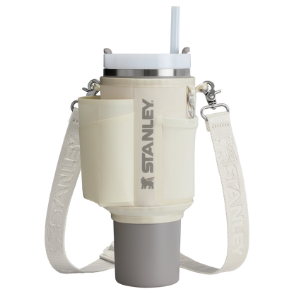 Stanley Carry-All 40 oz Quencher with Detachable Crossbody Straps in Cream