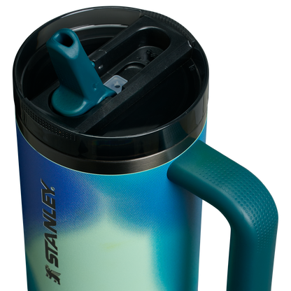 Stanley 30 OZ New Frequency ProTour Flip Straw Insulated Tumbler Cup In Coastal Teal Motion