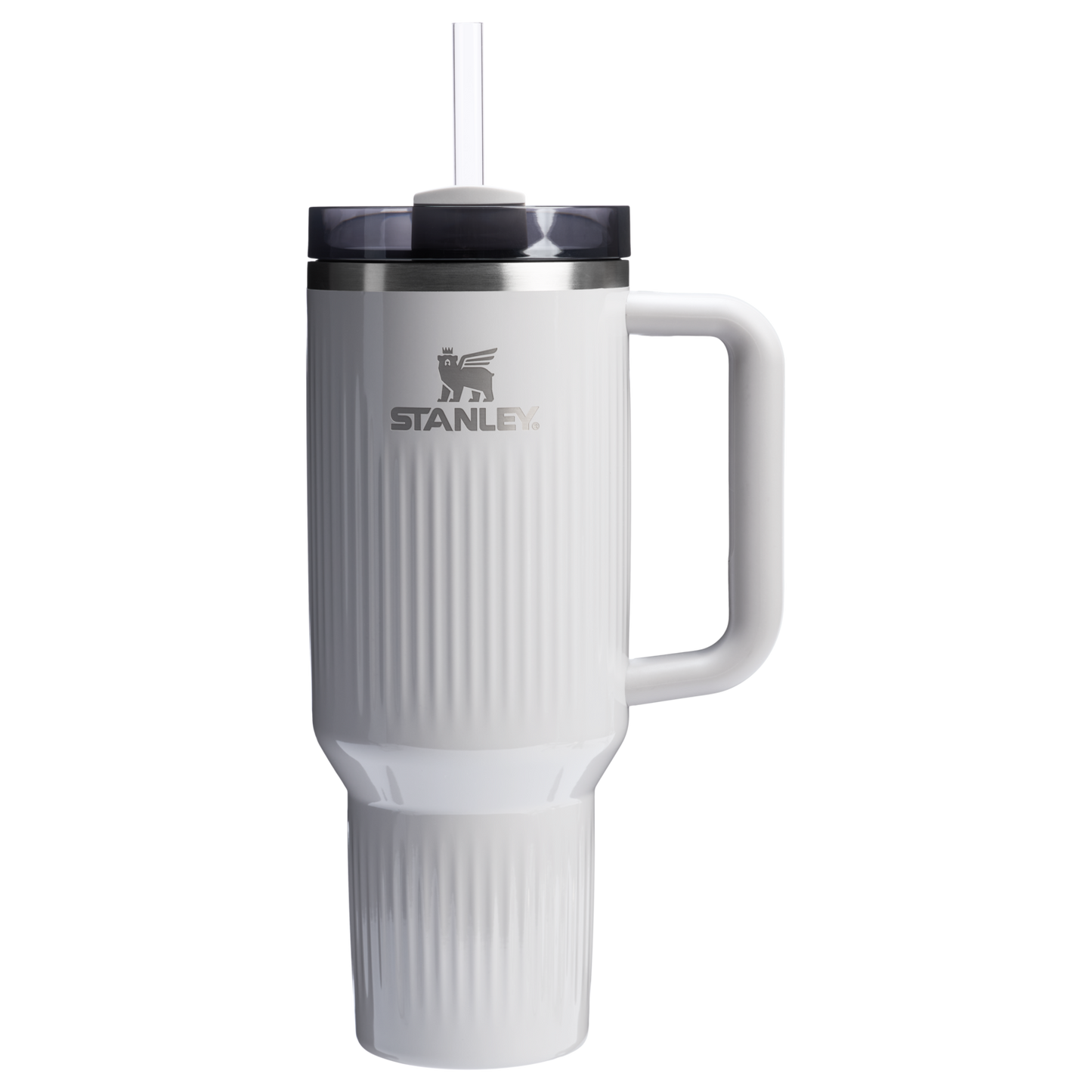 Stanley 40 OZ Quencher Fluted Insulate Tumbler In Ash Grey