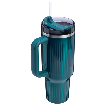 Stanley 40 OZ Quencher Fluted Insulate Tumbler In Marina Blue