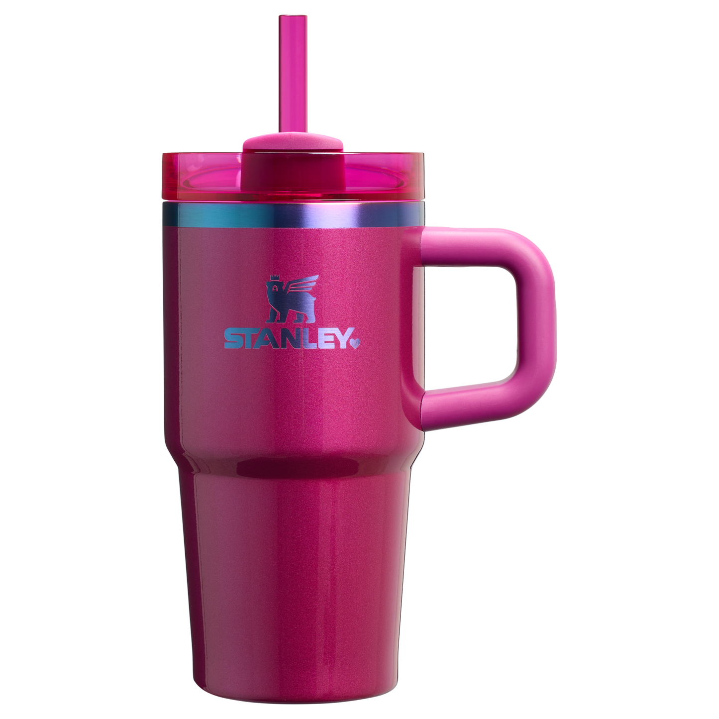 Stanley Valentine's Day Quencher Insulated Tumbler 20 OZ Cup In Berry Truffle Pink