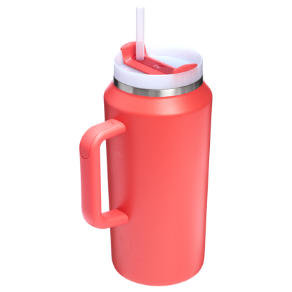 Stanley 64 oz Quencher H2.O FlowState Insulated Tumbler In Hot Coral Red