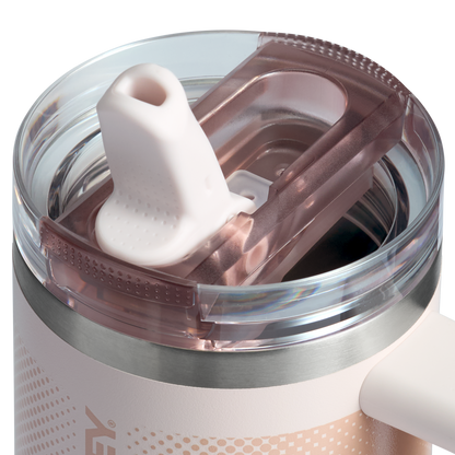 The Stanley Quencher ProTour Flip Straw Tumbler 14 OZ in Rose Quartz Fade