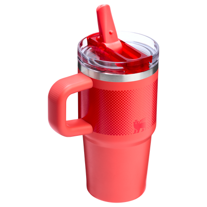 Stanley 20 OZ ProTour Flip Straw Tumbler Cup In Hot Coral Red