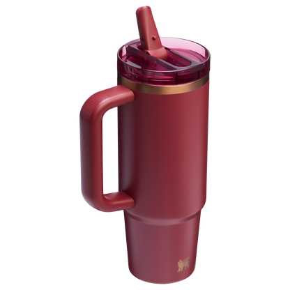 The Stanley Quencher ProTour Flip Straw Tumbler 30OZ Cup In Gilded Pomegranate Red