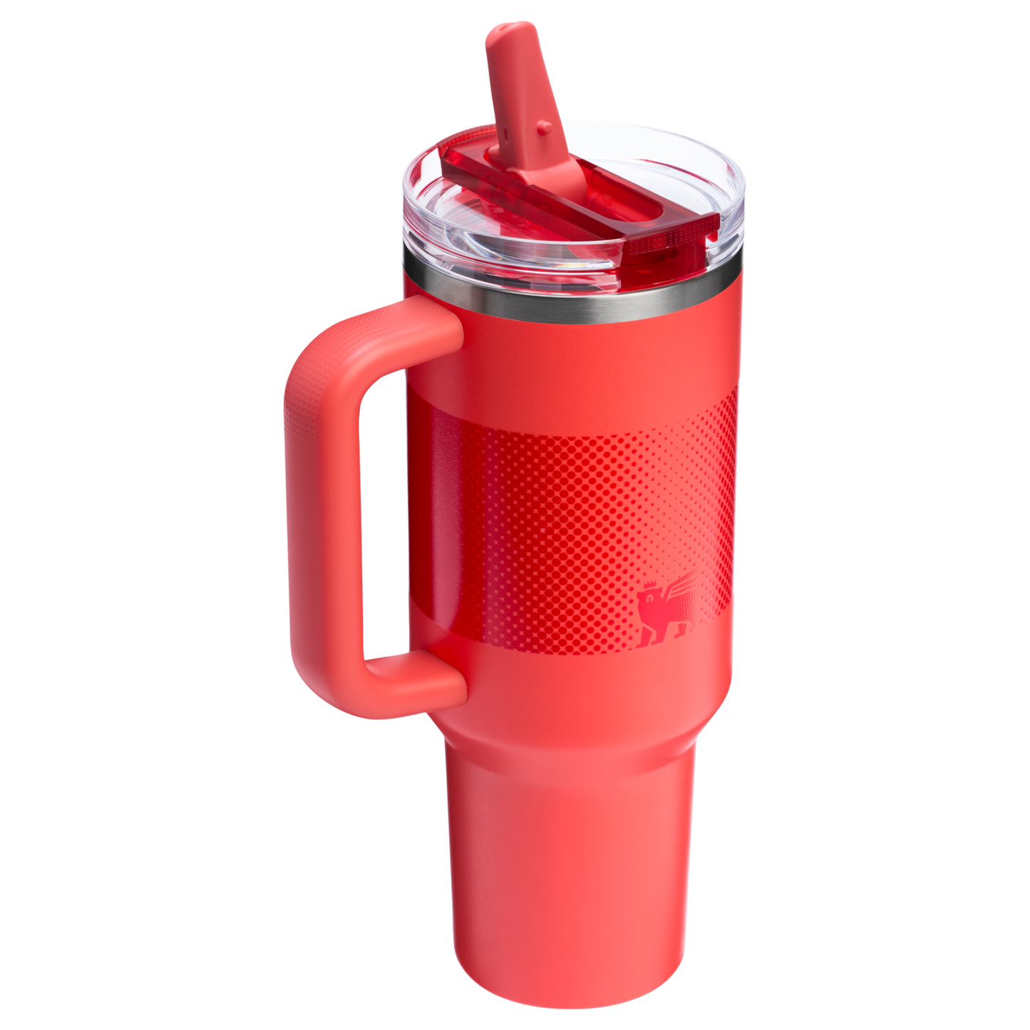 Stanley 40 OZ Quencher ProTour Flip Straw Tumbler In Hot Coral Red