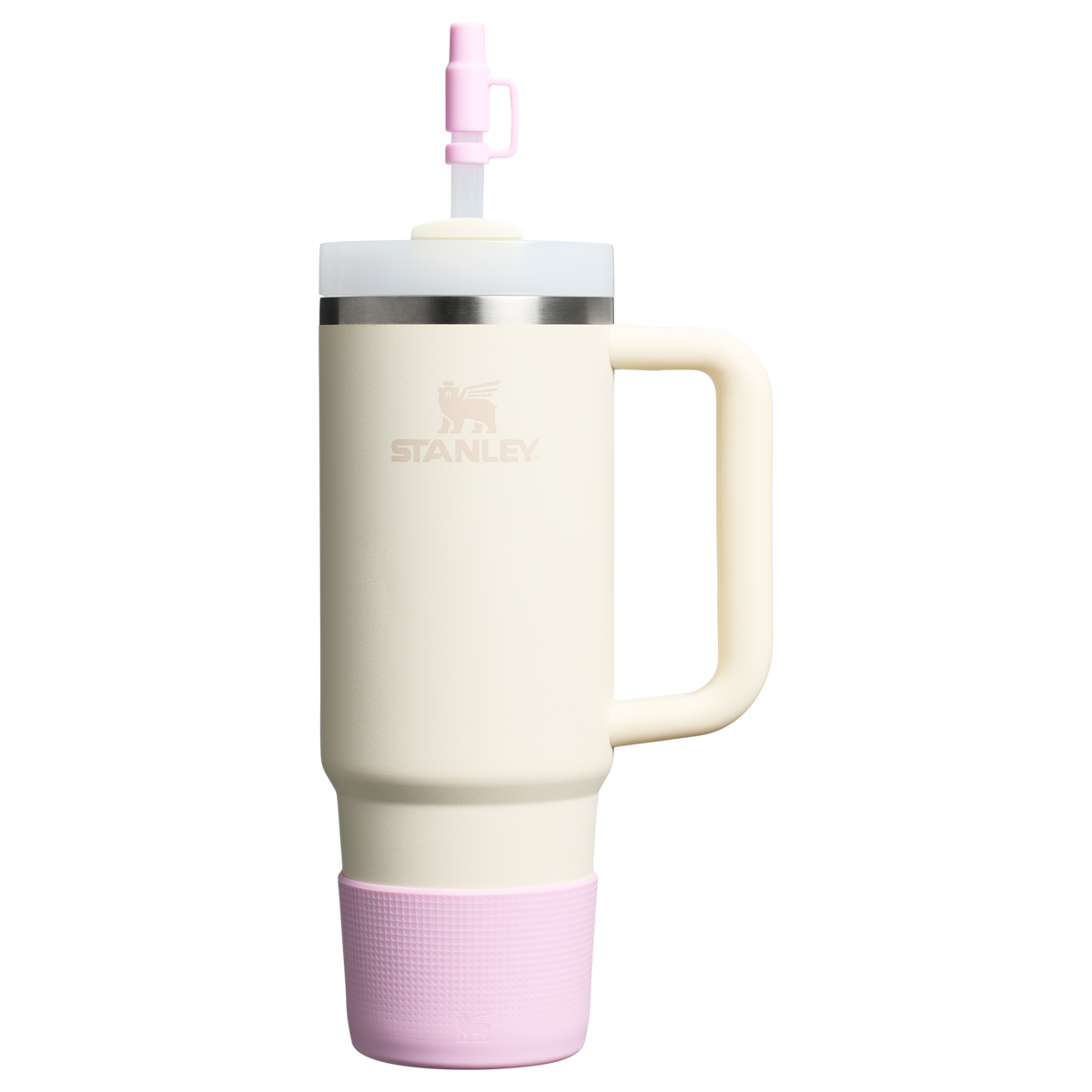Stanley Quencher Tumbler Boot & Straw Cover For 20 to 30 OZ Cups In Cherry Blossom Pink