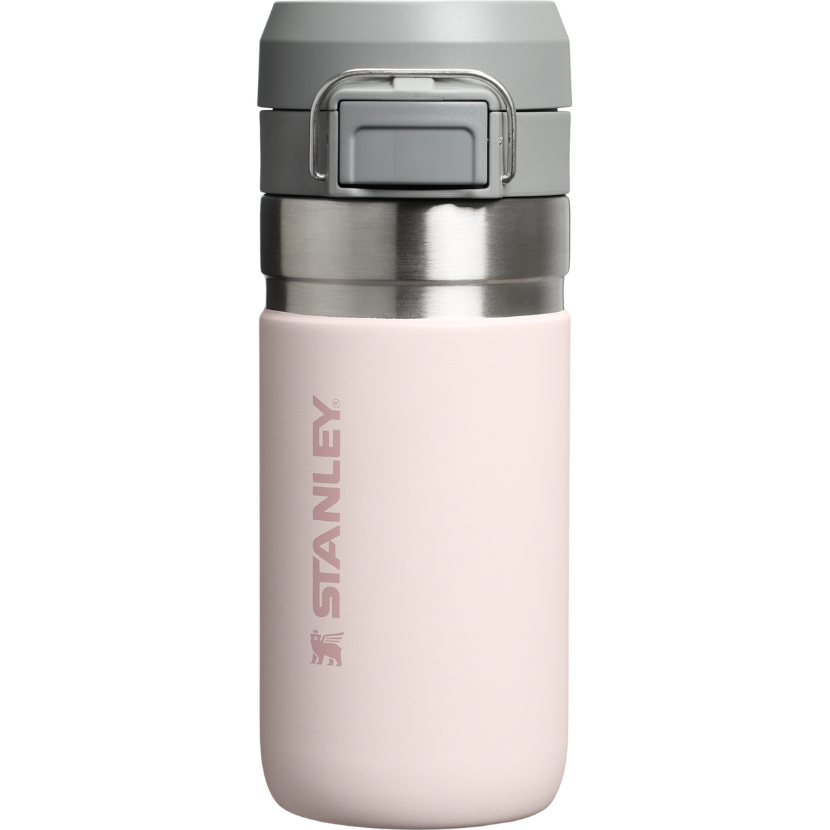 Stanley 16 OZ Quick Flip Go Water Bottle In Rose Quartz Pink