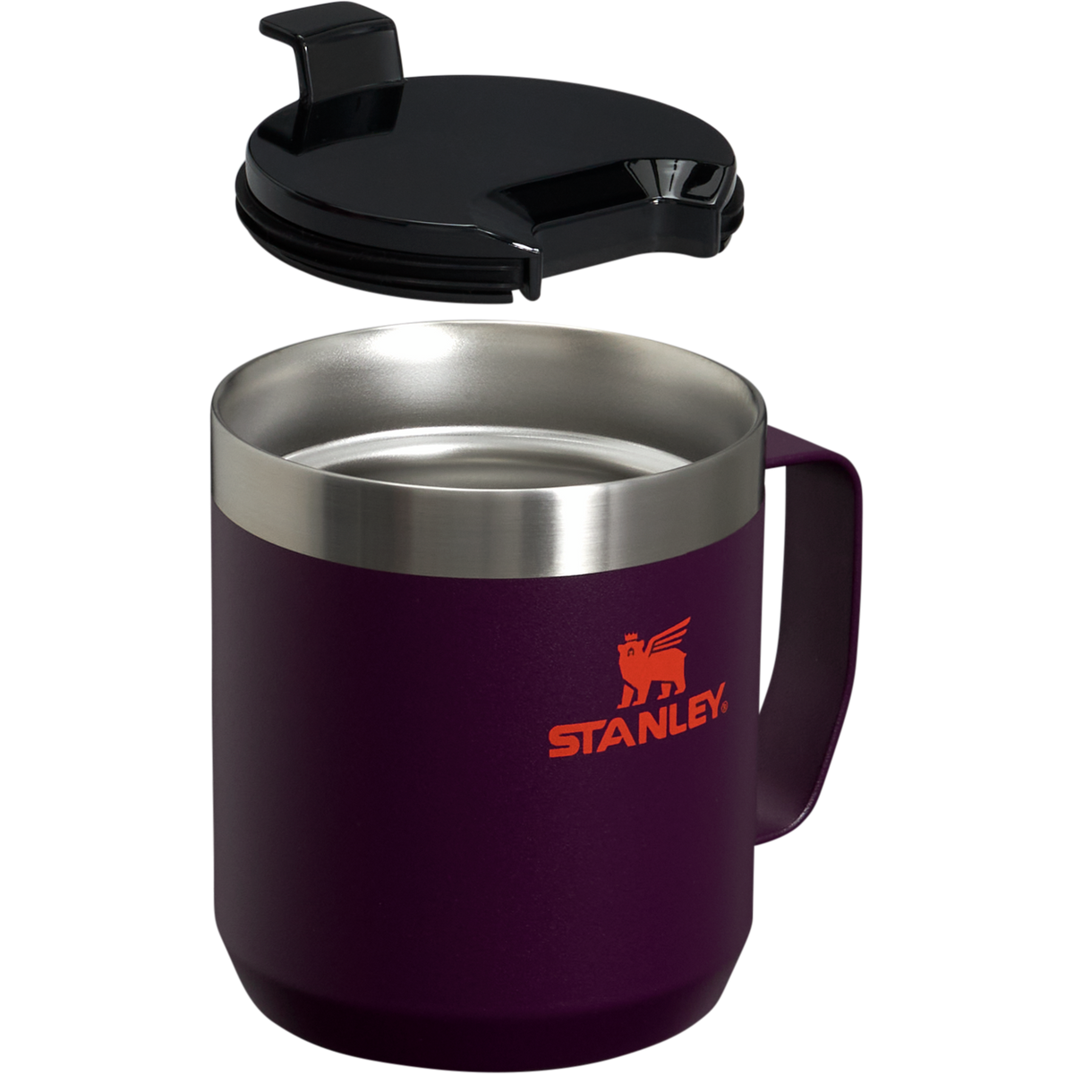 The Stanley Stay-Hot Camp Insulated Mug 12OZ In Plum Purple