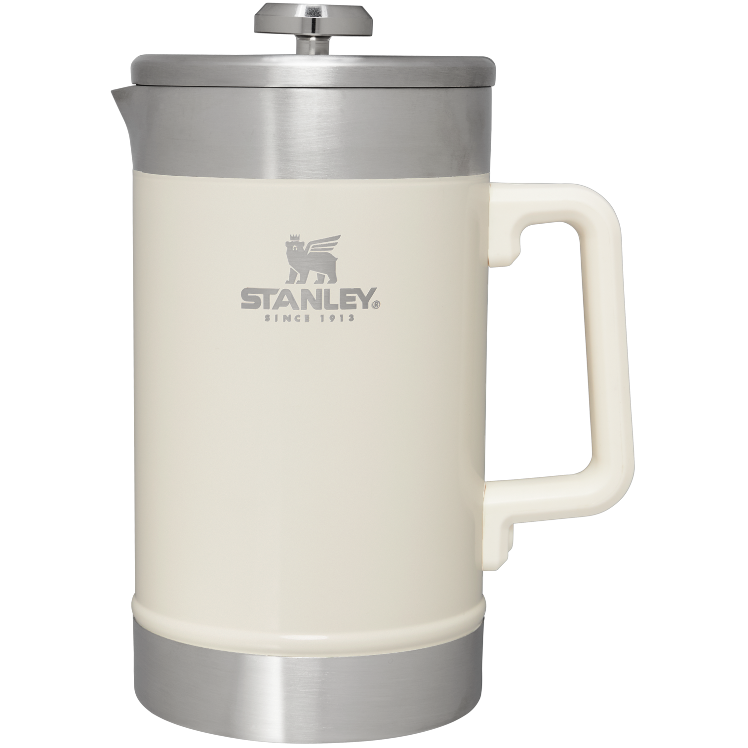 Stanley Stay-Hot French Press 48 OZ In Cream Gloss White