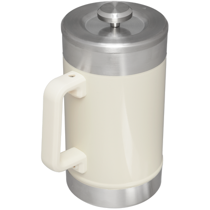 Stanley Stay-Hot French Press 48 OZ In Cream Gloss White