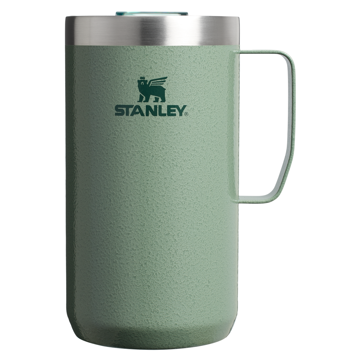 Stanley 24 OZ Stay Hot Camp Mug In Hammertone Green