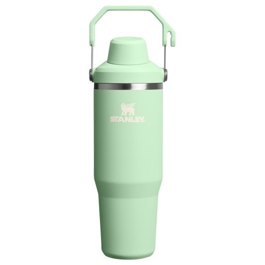 Stanley 30 OZ IceFlow Aerolight Stainless Steel Water Bottle In Pistachio Green with Fast Flow Lid