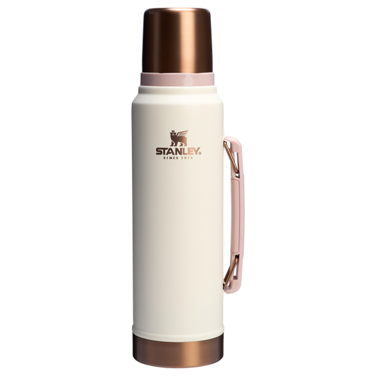 Stanley 1.1 Quart Legendary Vacuum Bottle In Cream Gold Rose