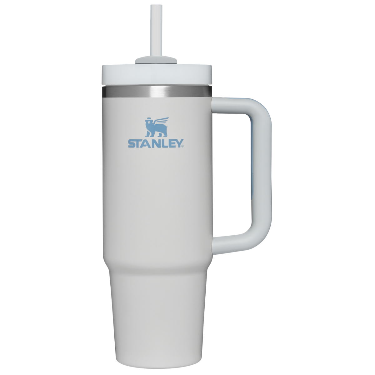 Stanley 30 OZ Quencher Tumbler With Straw and Handle in Fog Grey