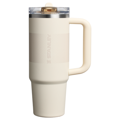 Stanley 30 OZ Quencher ProTour Flip Straw Tumbler In Cream Fade White